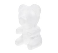 SHINEOFI Moule Ours Polystyrène Blanc 20Cm pour Arrangements Floraux Loisirs Créatifs Activités Manuelles Décoration Cours d'Art