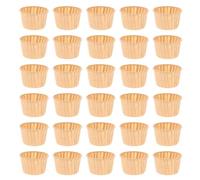 SHINEOFI Moules à Pâtisserie en Papier Anti-graisse 100 Pcs, Caissettes à Cupcakes Naturelles, Support Cuisson Gâteau Jetable, Résistant la Graisse pour Pâtisserie et Fête