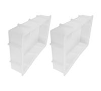 SHINEOFI Moules Silicone pour Moulage Résine Époxy 2 Pcs Rectangulaires pour Conservation des Fleurs et Décoration D'intérieur
