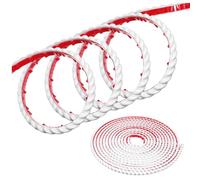 SHINEOFI Moulure Flexible PVC Autocollante Blanche Bande Décorative Murale et Plinthe Garniture Angle Résistante et Facile à Installer pour Cadre Miroir et Armoire