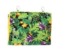 SHINEOFI Nichoir Suspendu Triangulaire pour Oiseaux, Hamac de Lit Suspendu en Tissu Résistant, Taille L 25x18x18 Cm, Maison Confortable pour Perroquets et Canaris, Usage Intérieur