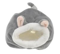 SHINEOFI Nid Chaud en Coton pour Hamster Et Hérisson, Lit D’Hiver Douillet, Petite Taille, Couleur Gris Clair, pour Cage, Panier Ou Voyage, pour Petits Animaux De Compagnie