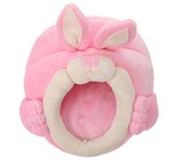 SHINEOFI Nid Douillet pour Petits Animaux en Coton Épais Taille S Abri Chaud et Isolant pour Hamsters Lapins Cochons D’Inde et Phalangers Volants Lit Rectangulaire Pratique pour Cage