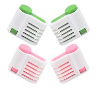 SHINEOFI Niveleur pour Trancheur à Gâteau Réglable 5 Niveaux en Plastique Solide, Lot de 2 Fixateurs pour Tranchage Uniforme, Gâteau et Toast, Outil de Pâtisserie Professionnel et Aide