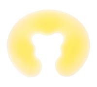 SHINEOFI Oreiller Facial Coussin Jaune Forme U en Silicone Confortable et Relaxant Accès Complet au Dos Cou pour Spa et Salons de Beauté pour Massage Professionnel