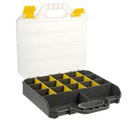 SHINEOFI Organisateur De Rangement D'outils Séparateurs Amovibles Boîte à Vis Et Composants Électroniques Mallette à Outils Portable en PP 1 Unité Bricolage Réparation