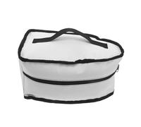 SHINEOFI Organisateur pour Défroisseur Vapeur Portable Blanc, Étui de Voyage Léger Compartiments de Rangement Sécurisés, Support Compact pour Fer à Repasser Vapeur, Protection Poussière