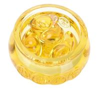 SHINEOFI Ornement Corne Abondance Cristal Topaze Décor Salon Feng Shui Cadeau Collection Safe et Élégant