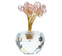 SHINEOFI Ornement en Cristal de Quartz Rose 1 Pièce, Décoration de Table Décorative pour Maison et Bureau, Ornement de Fortune pour Intérieur Salon et Chambre, Accessoire Déco Élégant
