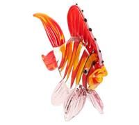 SHINEOFI Ornement Poisson Verre Teinté Décor Bureau et Maison Figurine Artisanale pour Salon Chambre et Bureau Accessoire Décoration Desktop Élégant