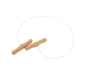 SHINEOFI Outil À Fil pour Poterie avec Manche en Bois Ergonomique Coupe-Fil Précis en Acier pour Argile Et Terre Cuite Outil De Sculpture Et Modelage pour Artistes Potiers