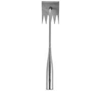 SHINEOFI Outil de Désherbage pour Jardin Désherbeur Manuel en Acier Inoxydable Argenté, Élimine, Facile à Ranger, pour Pelouse et Parc Public