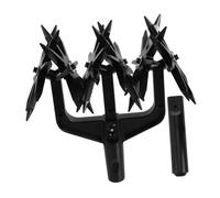 SHINEOFI Outil De Jardin Manuel Rotatif pour Réensemencement Et Ameublissement du Sol, Tête Unique, Plastique Léger, pour Entretien Jardin Et Aération du Terrain