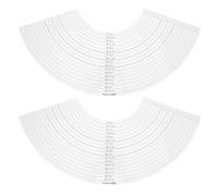SHINEOFI Outil de Mesure de Bracelet Portable 2 Pièces en Plastique Blanc Lecture Instantanée de Circonférence pour Projets de Fabrication de Bijoux et Réparations et Adapté à Plusieurs
