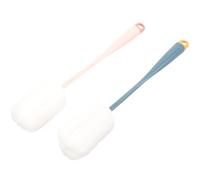 SHINEOFI Outil de nettoyage de la verrerie Brosse à bouteille Brosse à tasse simple 2 pcs TPR éponge pour bottles, cabinet storage Couleur Aléatoire