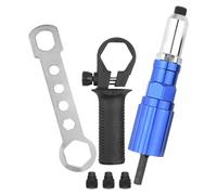 SHINEOFI Outil de Rivetage Électrique sans Fil en Alliage d'Aluminium Kit Adaptateur de Riveteuse pour Perceuse Embouts Multiples Fixation par Rivet pour Bricolage Automobile et Montage