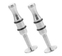 SHINEOFI Outil D'entraînement Force Buccale Portable et Léger 2 Pcs en Métal Argenté pour Trompette et Saxophone pour Débutants et Professionnels