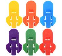 SHINEOFI Ouvre-boîtes Manuel en Plastique Polyvalent, Lot de 6 Couleurs Mixtes, Outil D'ouverture Sécurisé pour Canettes et Bouteilles de Boissons, Léger et Pratique pour Maison,