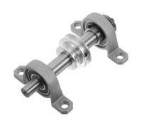 SHINEOFI Palier de Roulement pour Tour Rotatif en Acier Argenté, Stabilité Renforcée et Compact, pour Machine de Découpe et Outils de Travail du Bois