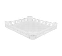SHINEOFI Panier De Congélation Rapide Et Panier Peu Profond En Plastique Blanc 370x350x60 Mm Surface Lisse, Bords Arrondis Pour Fruits De Mer Et Produits Aquatiques, Pour Congélateur Et Étalage,
