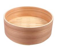 SHINEOFI Panier Vapeur en Bambou 19 CM pour Petits Pains Bao Cuiseur Vapeur Naturel Léger et Portable Accessoire la Cuisine Maison pour Cuisson Légumes Riz et Dim Sum