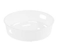 SHINEOFI Panier Vapeur en Plastique Blanc 2l pour Cuiseur Vapeur Cuisine, Compatible Large, Facile à Entretenir, pour Dim Sum et Fruits de Mer