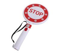 SHINEOFI Panneau de Signalisation Bidirectionnel Go/stop Portable en Plastique avec Sangle, Haute Visibilité pour Gestion du Trafic et Direction Parkings et Événements