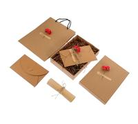 SHINEOFI Papier à Lettres et Enveloppes pour Saint-Valentin Kit D’Écriture 1 Ensemble Enveloppe en Papier Rouge Format Petit Coffret Présent pour Correspondance Romantique et Messages