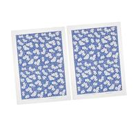 SHINEOFI Papier de Transfert Céramique Bleu Floral Transferts Sous Émail Haute Température pour Art Céramique pour Projets Argile et Porcelaine Compatible avec Divers Supports