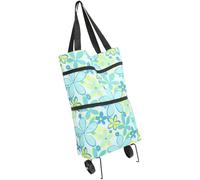 SHINEOFI Paquet à roulettes pour Courses Grand et Pliable Paquet de Chariot Multifonction en Tissu Oxford Léger Capacité XXL Réutilisable pour Supermarché et Transport Quotidien Motif