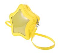 SHINEOFI Paquet Bandoulière Étoile Grand Format Style 2000 en Pu Jaune