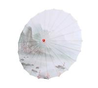 SHINEOFI Parapluie en Papier Huilé Classique Manche en Bois pour Photographie et Mariage, Accessoire de Scène Vintage Asiatique Couleur Aléatoire