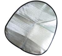 SHINEOFI Pare-Soleil de Volant en Aluminium Argenté pour Voiture Été, Protège Haute Température, Accessoire Intérieur Pratique et Léger