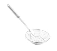 SHINEOFI Passoire Cuillère Écumoire Inox à Long Manche Ustensile de Cuisine pour Égoutter Wok Pâtes et Friture Poignée Ergonomique Antibrûlure pour Usage Familial et Professionnel