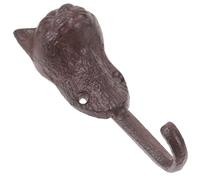 SHINEOFI Patère Murale Vintage en Fer Forme Tête de Chat Crochet de Rangement Mural Robuste Porte-Serviettes et Manteaux Multifonction Décoration Murale Rustique pour Salle de Bain et