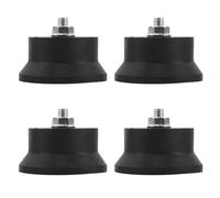 SHINEOFI Patins Amortisseurs en Caoutchouc 4 Pièces avec Vis M8 pour Compresseur D'air Pieds Antivibrations Résistants à L'huile L'abrasion, Accessoires de Montage pour Isolation