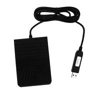 SHINEOFI Pédale Usb Simple Pour Clavier D’ordinateur, Contrôleur Au Pied Personnalisable, Plastique Solide, Usage Multimédia Et Professionnel, Compatible Pc Et Jeux, Couleur Grise