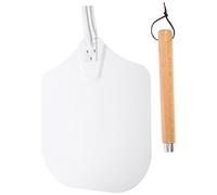 SHINEOFI Pelle à Pizza Détachable 30 Cm en Bois Surface Carrée Pleine, Outil de Cuisson pour Transfert de Pizza Maison, Ustensile de Pâtisserie Pratique pour Four Cuisine Quotidienne