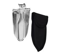 SHINEOFI Pelle Pliante Mini Acier Inoxydable Légère avec Poignée Ergonomique et Housse de Rangement Truelle Multifonction pour Jardinage Camping Randonnée