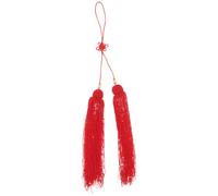 SHINEOFI Pendentif à Pompon Rouge Design Sécurisé en Tissu pour Tai Ji Suspendu Stable, Décoration Vibrante pour Équipement d'arts Martiaux