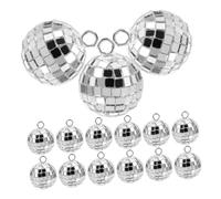 SHINEOFI Pendentif Boule Disco Multifonction 2,5 Cm Vintage Holographique, Lot De 30 Pièces, Accessoires Diy Pour Porte-clés, Boucles D’oreilles Et Bijoux Créatifs, Décoration Fête Et Loisirs
