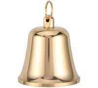 SHINEOFI Pendentif Cloche en Laiton Doré Vintage Grand Format Breloques Décoratives de Noël Soi-Même Grelots Artisanaux pour Fabrication de Carillons Éoliens et Bijoux Festifs