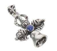 SHINEOFI Pendentif Croix Vajra Petite, Breloques Porte-clés Décorations Bouddhistes, Alliage Solide Bleu Profond, Accessoire Artisanal, Ornement Ancien, Création Bijoux, Présent Bouddhiste