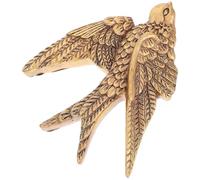 SHINEOFI Pendentif Mural en Résine D’Hirondelle Vintage Décoration Murale Rétro pour Chambre Ornement Artisanal Petit Format Accessoire Décoratif Intérieur Maison Ornement D’Oiseau