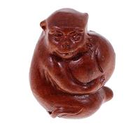 SHINEOFI Pendentif Singe Sculpté Décoration Suspendue Motif Cartoon Accessoire DIY Thème Cadeau Année Du Singe Surface Lisse et Résistante