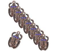 SHINEOFI Pendentifs Scarabée Égyptien Soi-même 20 Pièces Bleu Alliage 26x16mm Breloques Artisanat Bijoux Fabrication Bijoux Présent Création Artisanale