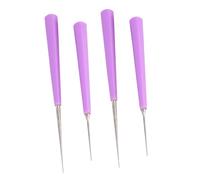 SHINEOFI Perceuse à Perles Manuelle 4 Pièces Plastique Outil D'alésoir Artisanal pour Bijoutiers Débutants Fabrication de Bijoux Perçage Précis Perles et Gemmes Loisirs Créatifs