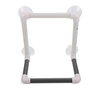 SHINEOFI Perchoir pour Oiseaux avec Ventouses Support Multifonction pour Perruches Perroquets et Cockatiels Installation Facile sur Fenêtre Station de Bain et Repos pour Oiseaux