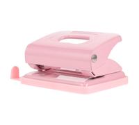 SHINEOFI Perforatrice à Papier Manuelle 2 Trous En Métal Rose Pastel Pour Bureau Et Loisirs Créatifs, Compacte, Ergonome, Perforatrice A4 Professionnelle Adaptée Aux Documents Et Agendas