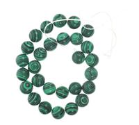 SHINEOFI Perles de Malachite Naturelle Rondes Perles Lâches DIY pour Fabrication de Bijoux Fournitures Bracelet et Boucles Doreilles Accessoires Créatifs pour Artisanat